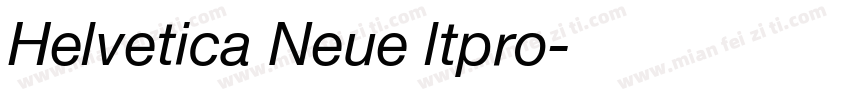 Helvetica Neue ltpro字体转换